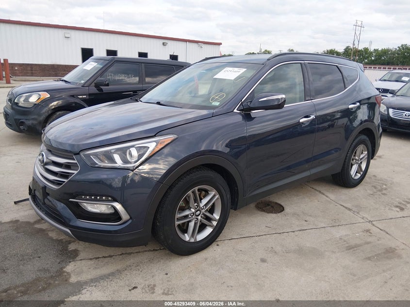2018 Hyundai Santa fe VIN 5XYZU3LB7JG528611 IAAI salvage auction — RIGHT FRONT, Salvage (Missouri), sold $2,750 on 2026-07-14 (photo 2)