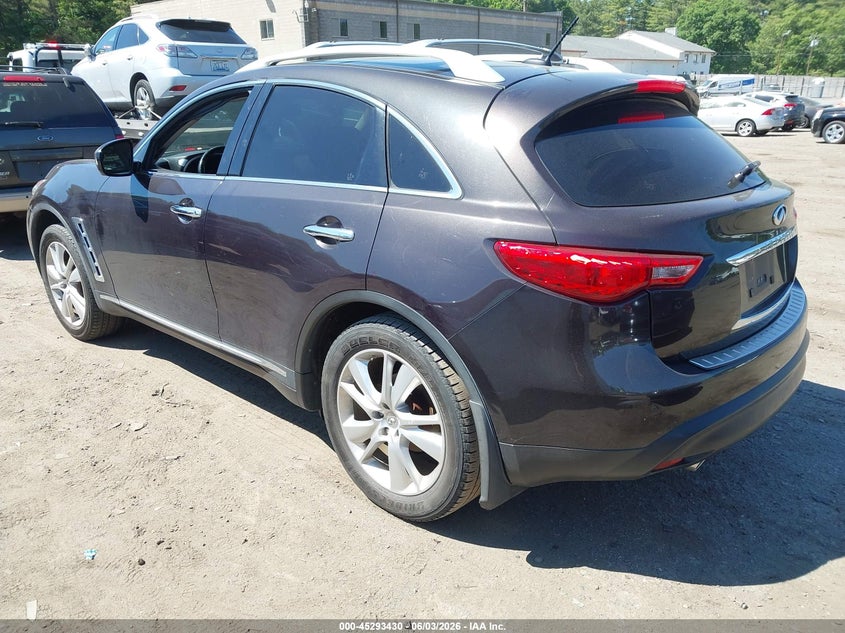 2012 Infiniti Fx VIN JN8AS1MW9CM155960 IAAI salvage auction — RIGHT SIDE, Salvage (Massachusetts), sold $825 on 2026-07-10 (photo 3)