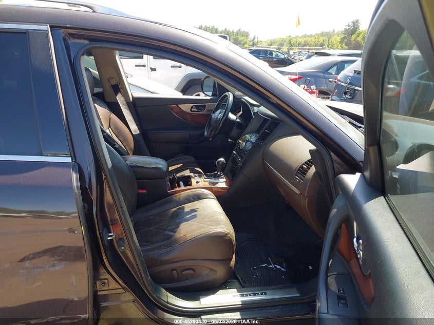 2012 Infiniti Fx VIN JN8AS1MW9CM155960 IAAI salvage auction — RIGHT SIDE, Salvage (Massachusetts), sold $825 on 2026-07-10 (photo 5)