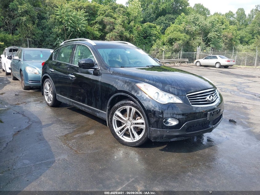 2013 Infiniti Ex VIN JN1BJ0HR0DM482415 IAAI salvage auction — LEFT FRONT, Salvage Title, sold $2,175 on 2026-07-09 (photo 1)