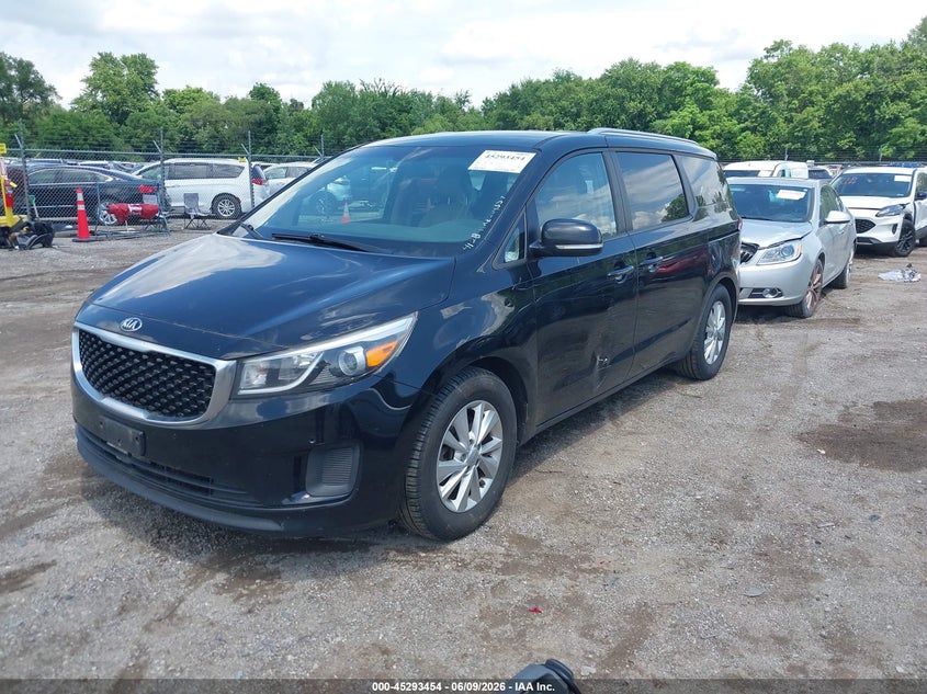 2016 Kia SEDONA VIN KNDMB5C14G6209357 IAAI salvage auction — NORMAL WEAR, Salvage Title, sold $675 on 2026-07-20 (photo 2)