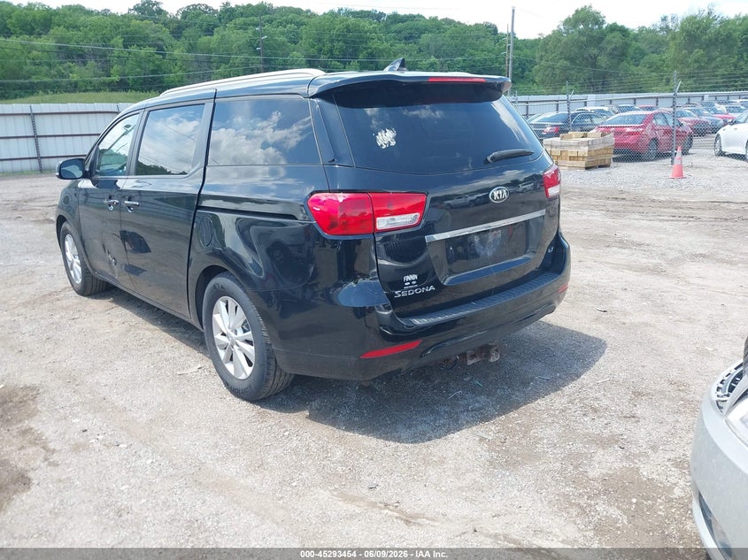 2016 Kia SEDONA VIN KNDMB5C14G6209357 IAAI salvage auction — NORMAL WEAR, Salvage Title, sold $675 on 2026-07-20 (photo 3)
