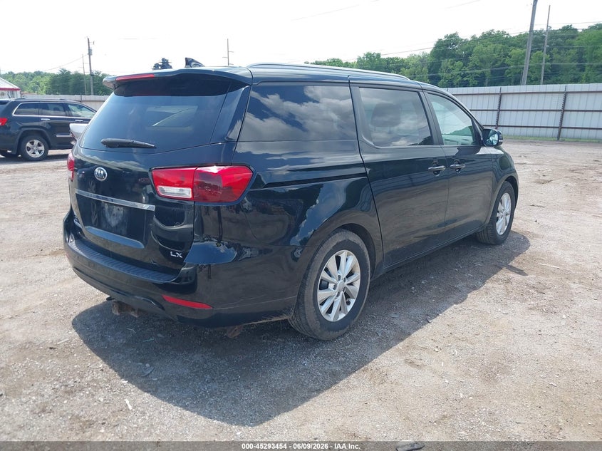 2016 Kia SEDONA VIN KNDMB5C14G6209357 IAAI salvage auction — NORMAL WEAR, Salvage Title, sold $675 on 2026-07-20 (photo 4)