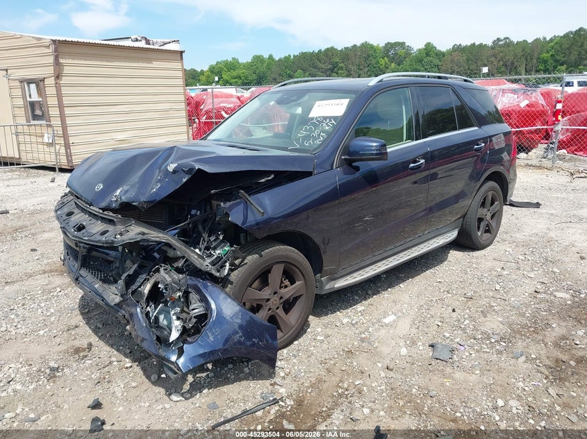 2018 Mercedes-benz Gle VIN 4JGDA5HBXJB044378 IAAI salvage auction — FRONT END, Salvage Title, sold $4,850 on 2026-07-22 (photo 2)