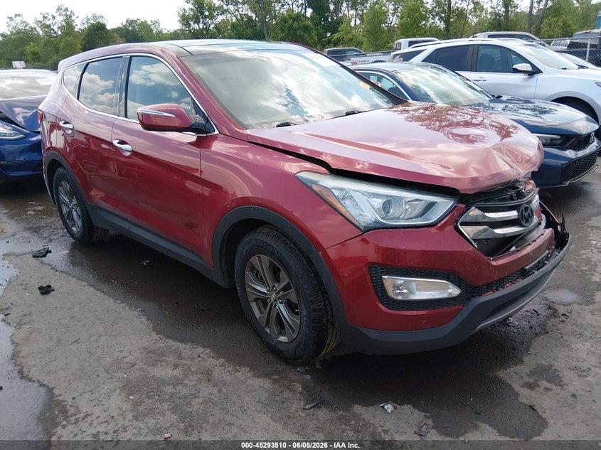 2013 Hyundai Santa fe VIN 5XYZU3LB0DG093189 IAAI salvage auction — FRONT END, Salvage Title, sold $1,150 on 2026-08-01 (photo 1)