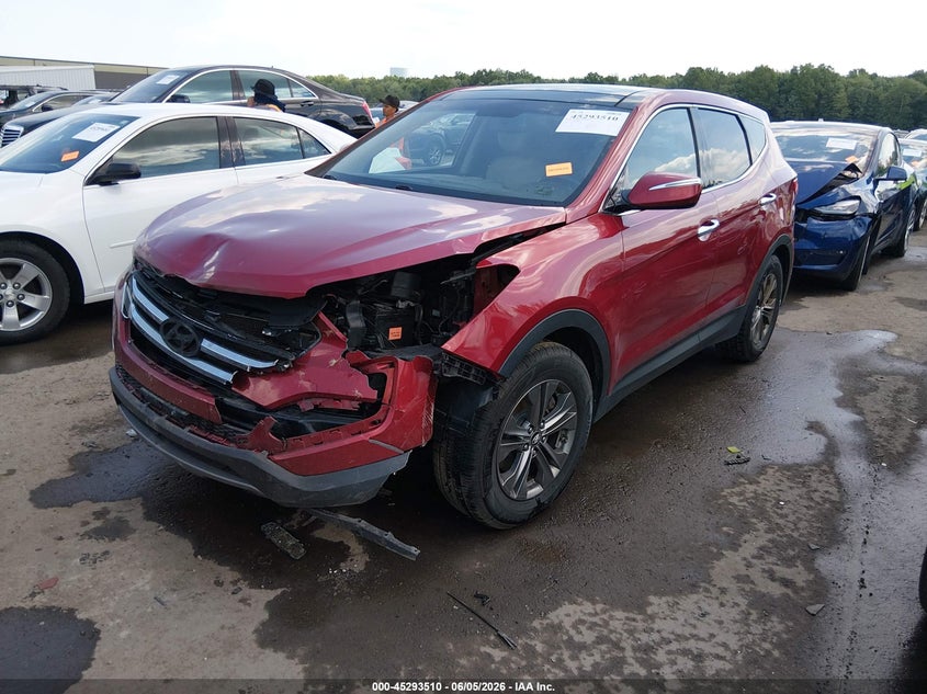 2013 Hyundai Santa fe VIN 5XYZU3LB0DG093189 IAAI salvage auction — FRONT END, Salvage Title, sold $1,150 on 2026-08-01 (photo 2)