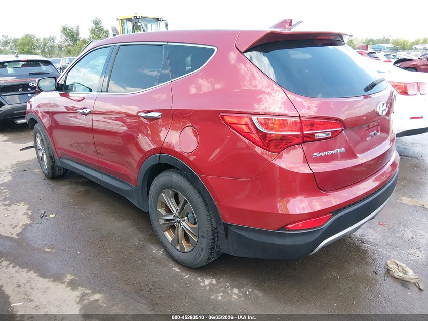 2013 Hyundai Santa fe VIN 5XYZU3LB0DG093189 IAAI salvage auction — FRONT END, Salvage Title, sold $1,150 on 2026-08-01 (photo 3)