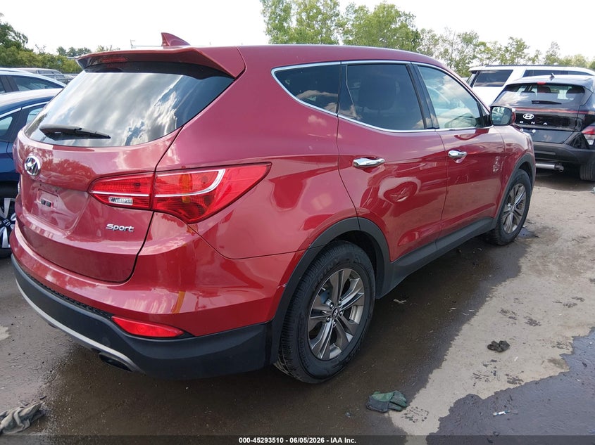 2013 Hyundai Santa fe VIN 5XYZU3LB0DG093189 IAAI salvage auction — FRONT END, Salvage Title, sold $1,150 on 2026-08-01 (photo 4)