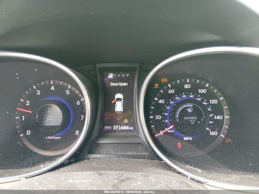2013 Hyundai Santa fe VIN 5XYZU3LB0DG093189 IAAI salvage auction — FRONT END, Salvage Title, sold $1,150 on 2026-08-01 (photo 7)