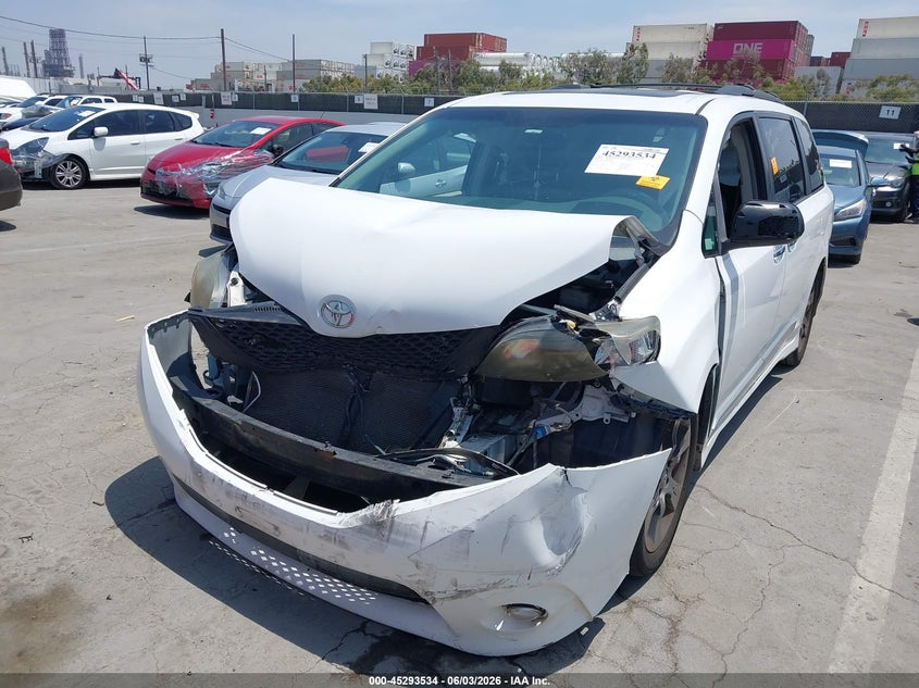 2014 Toyota Sienna VIN 5TDXK3DC0ES428248 IAAI salvage auction — FRONT END, Salvage Title, sold $1,100 on 2026-07-15 (photo 6)