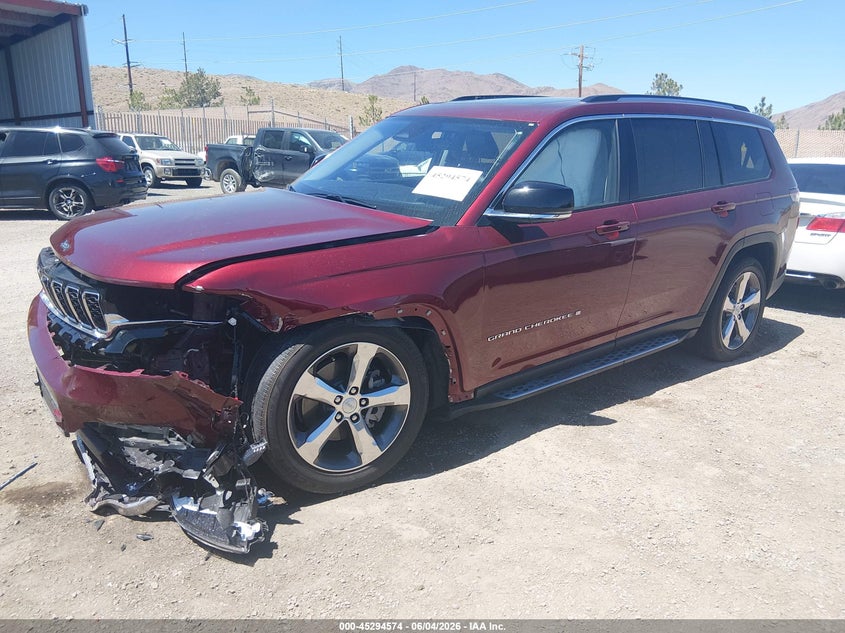 2022 Jeep Grand cherokee VIN 1C4RJKBG8N8532521 IAAI salvage auction — LEFT FRONT, Salvage Title, sold $7,100 on 2026-08-01 (photo 2)
