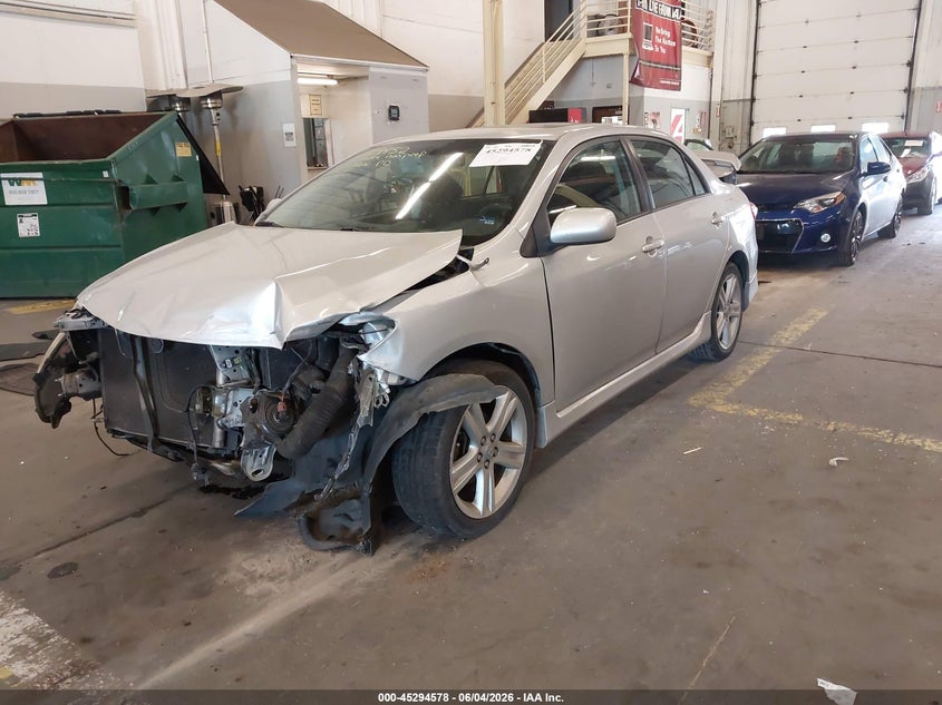 2013 Toyota Corolla VIN 5YFBU4EE6DP161960 IAAI salvage auction — FRONT END, Salvage Title, sold $75 on 2026-07-30 (photo 2)