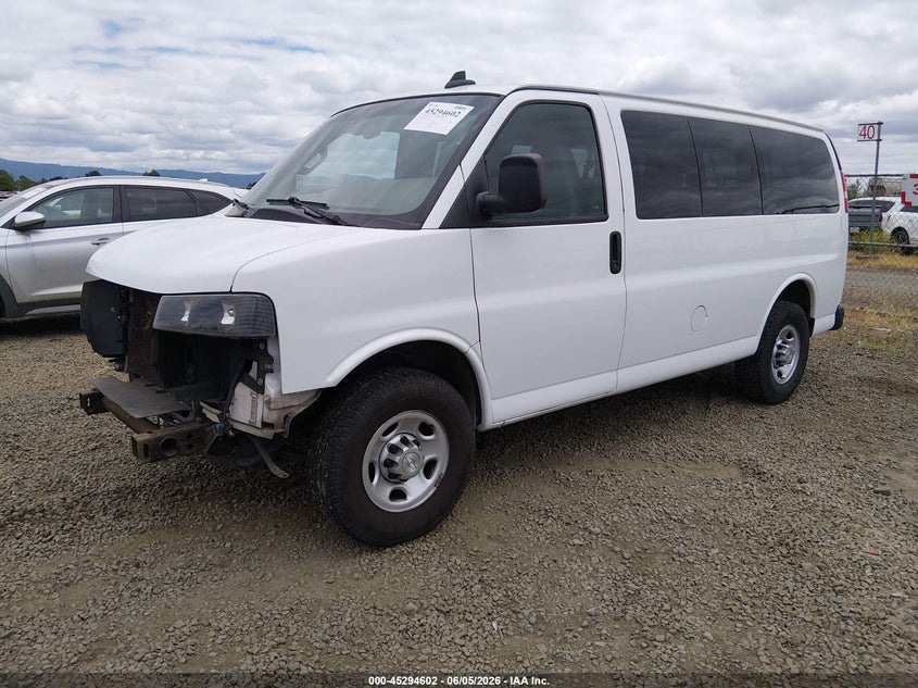 2018 Chevrolet Express VIN 1GAWGEFP6J1220013 IAAI salvage auction — FRONT END, Salvage (Oregon), sold $2,350 on 2026-07-10 (photo 2)