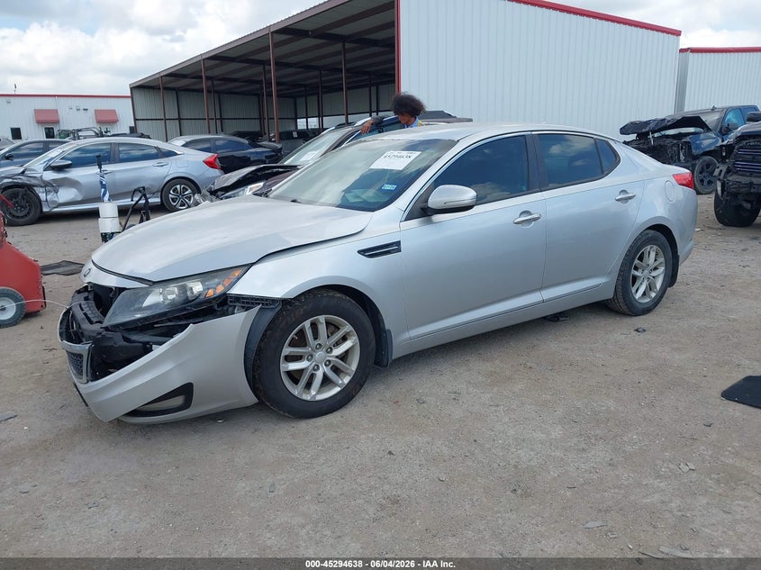 2013 Kia Optima VIN 5XXGM4A76DG138765 IAAI salvage auction — FRONT END, Salvage Title, sold $625 on 2026-07-28 (photo 2)