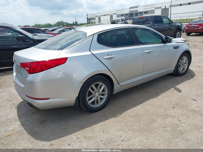 2013 Kia Optima VIN 5XXGM4A76DG138765 IAAI salvage auction — FRONT END, Salvage Title, sold $625 on 2026-07-28 (photo 4)