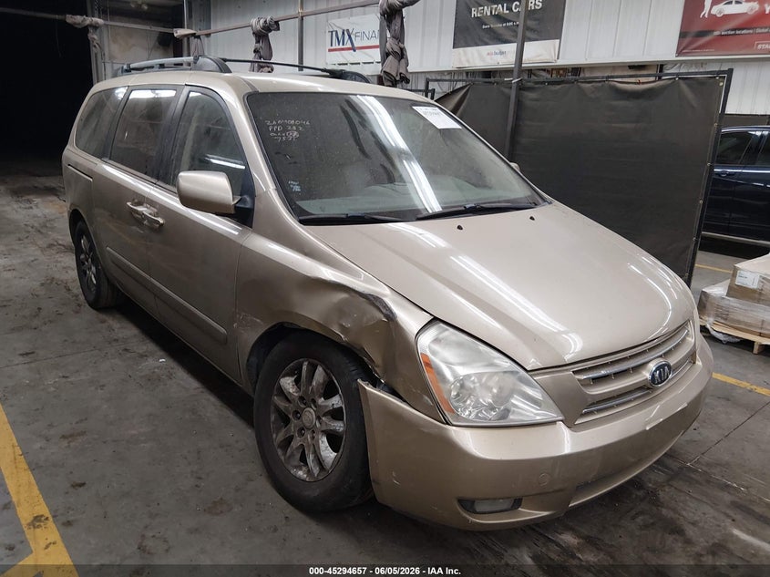 2008 Kia SEDONA VIN KNDMB233486207531 IAAI salvage auction — RIGHT FRONT, Salvage (Arizona), sold $375 on 2026-07-14 (photo 1)
