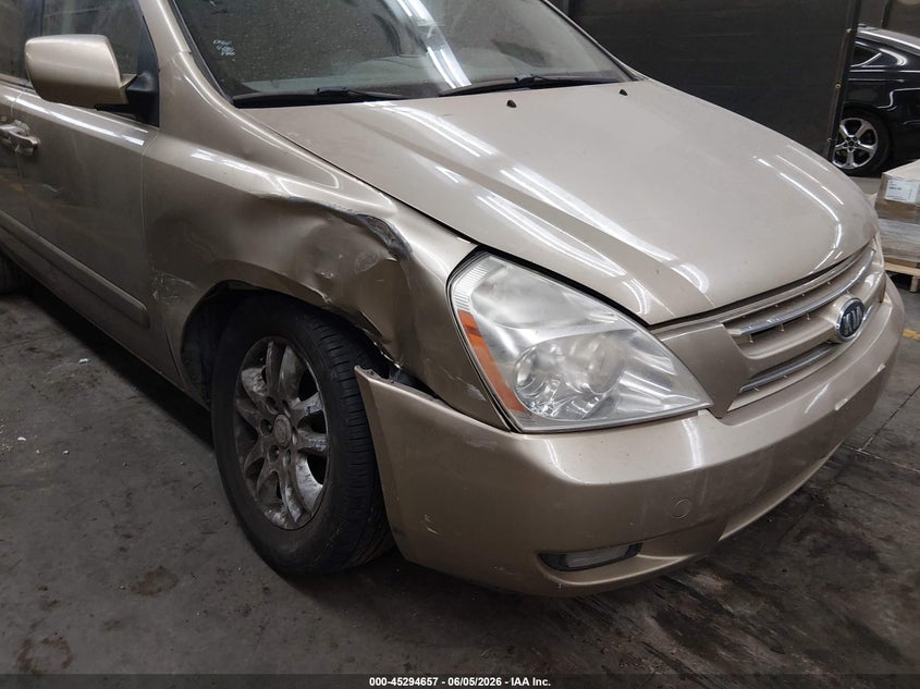 2008 Kia SEDONA VIN KNDMB233486207531 IAAI salvage auction — RIGHT FRONT, Salvage (Arizona), sold $375 on 2026-07-14 (photo 6)