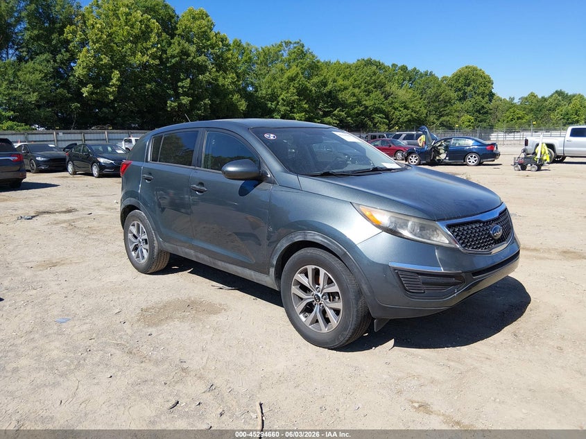 2014 Kia Sportage VIN KNDPB3AC9E7562416 IAAI salvage auction — NORMAL WEAR, Clear (Tennessee), sold $1,350 on 2026-07-08 (photo 1)