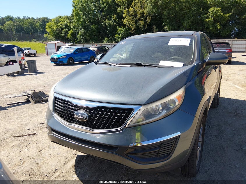 2014 Kia Sportage VIN KNDPB3AC9E7562416 IAAI salvage auction — NORMAL WEAR, Clear (Tennessee), sold $1,350 on 2026-07-08 (photo 6)