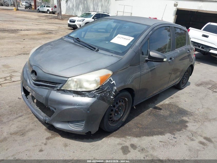 2012 Toyota Yaris VIN JTDKTUD35CD520333 IAAI salvage auction — NORMAL WEAR, Salvage (California), sold $1,225 on 2026-07-21 (photo 2)