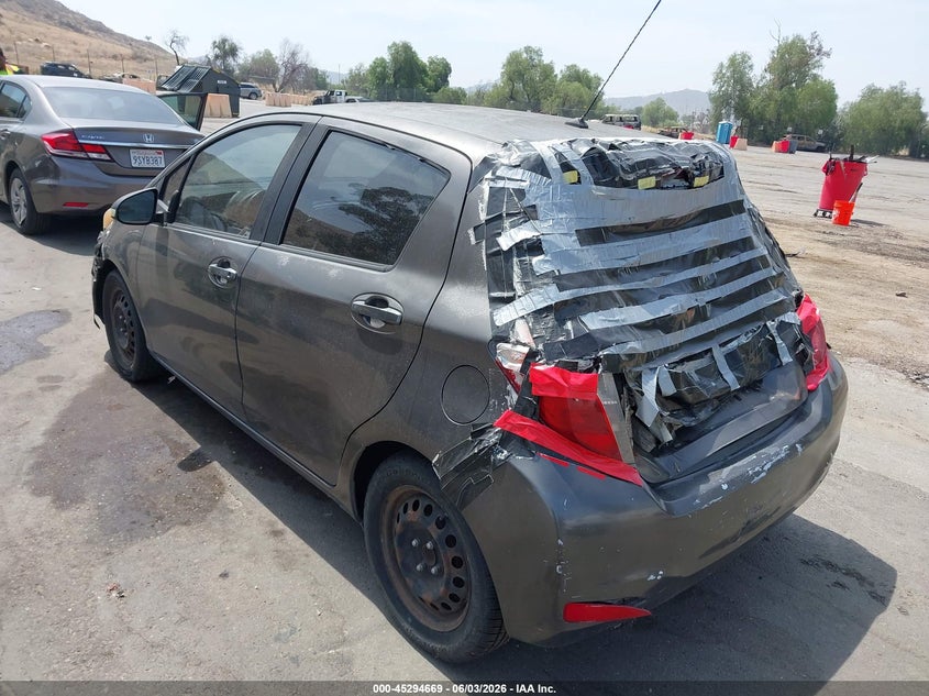 2012 Toyota Yaris VIN JTDKTUD35CD520333 IAAI salvage auction — NORMAL WEAR, Salvage (California), sold $1,225 on 2026-07-21 (photo 3)