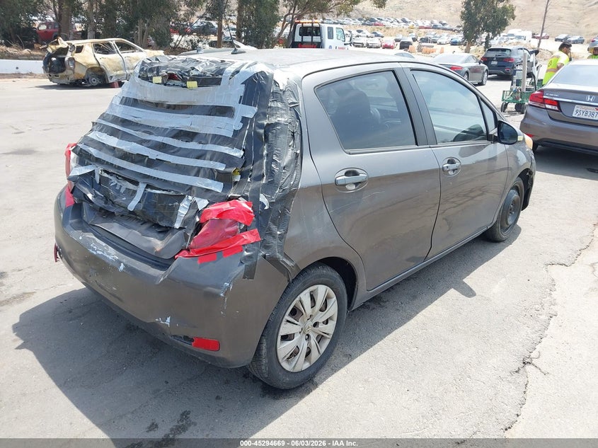 2012 Toyota Yaris VIN JTDKTUD35CD520333 IAAI salvage auction — NORMAL WEAR, Salvage (California), sold $1,225 on 2026-07-21 (photo 4)