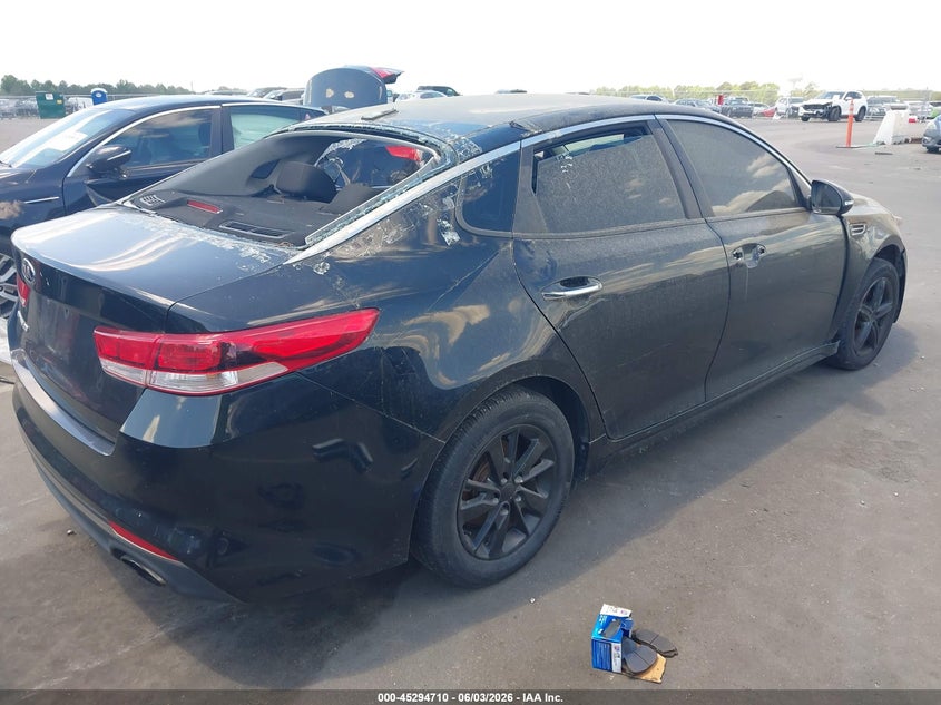 2016 Kia Optima VIN 5XXGT4L36GG042023 IAAI salvage auction — NORMAL WEAR, Clear (North Carolina), sold $450 on 2026-07-15 (photo 4)