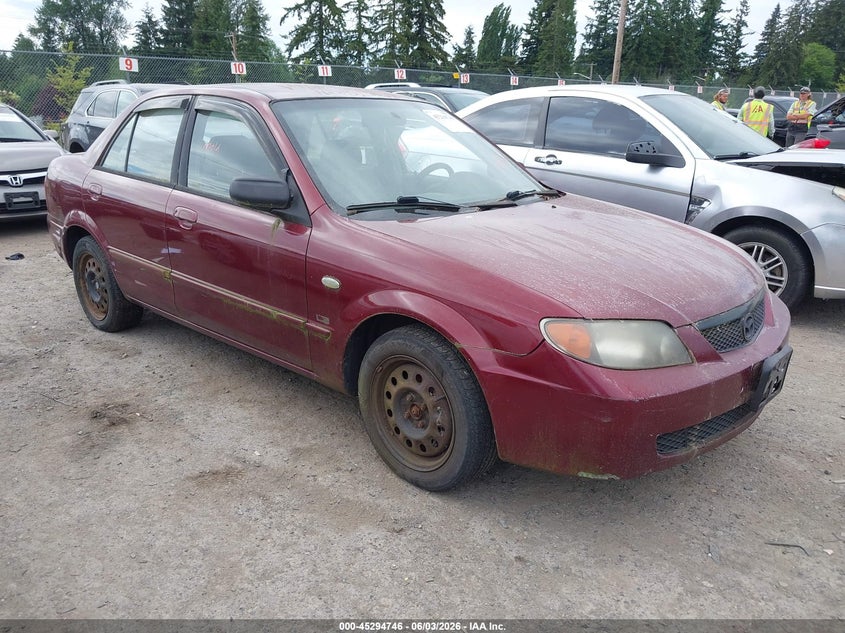 2002 Mazda Protege VIN JM1BJ225621617488 IAAI salvage auction — NORMAL WEAR, Clear (Washington), sold $275 on 2026-07-22 (photo 1)