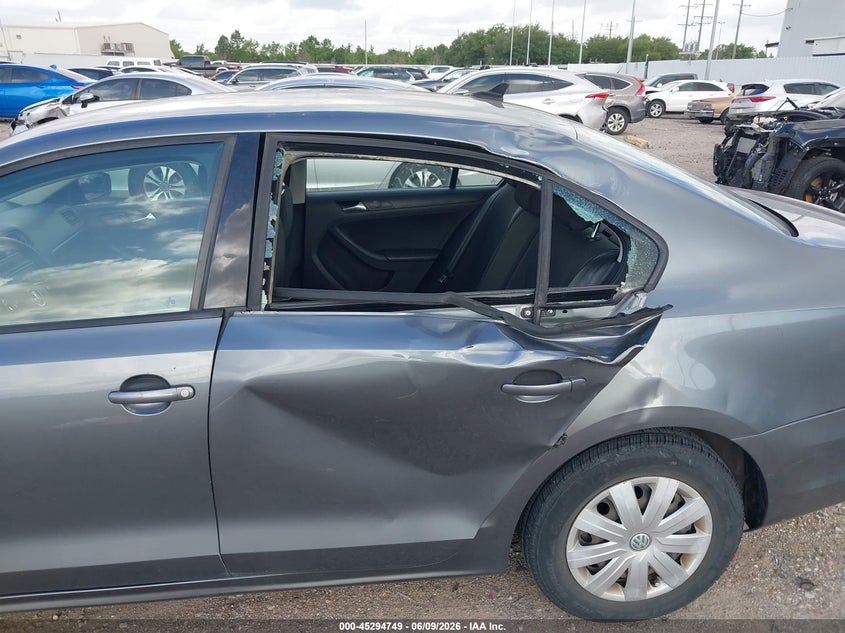 2015 Volkswagen Jetta VIN 3VW2K7AJ4FM406353 IAAI salvage auction — LEFT SIDE, Original (Texas), sold $1,650 on 2026-08-27 (photo 6)
