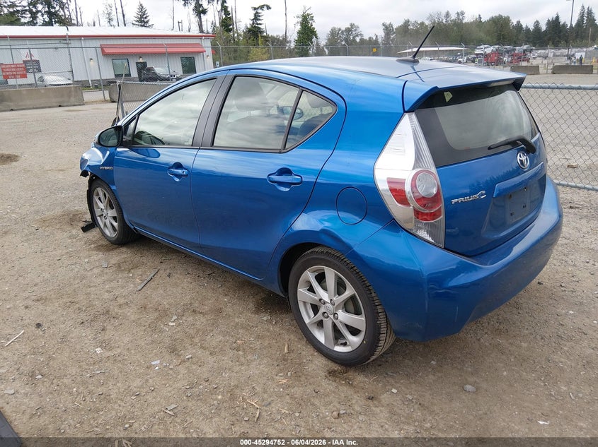 2014 Toyota Prius c VIN JTDKDTB30E1068905 IAAI salvage auction — FRONT END, Salvage Title, sold $1,950 on 2026-07-15 (photo 3)