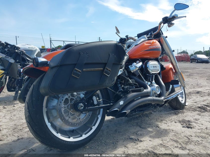 2019 Harley-davidson Fat boy VIN 1HD1YGK24KB020651 IAAI salvage auction — FRONT END, Salvage Title, sold $8,600 on 2026-08-11 (photo 4)