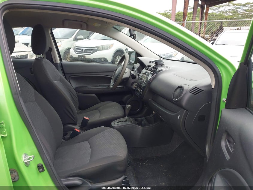 2014 Mitsubishi Mirage VIN ML32A3HJ6EH002948 IAAI salvage auction — FRONT & REAR, Salvage (Hawaii), sold $50 on 2026-07-21 (photo 5)
