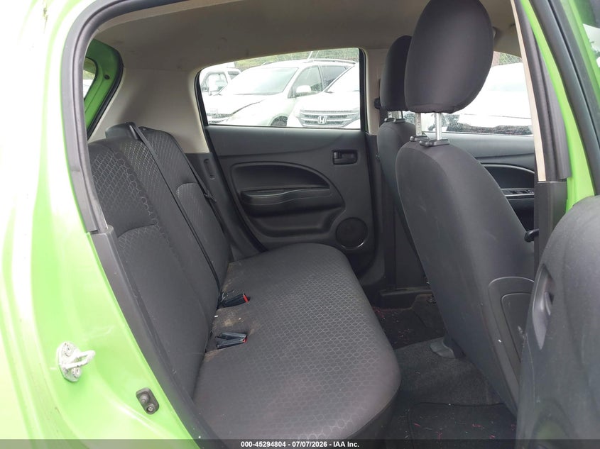 2014 Mitsubishi Mirage VIN ML32A3HJ6EH002948 IAAI salvage auction — FRONT & REAR, Salvage (Hawaii), sold $50 on 2026-07-21 (photo 8)