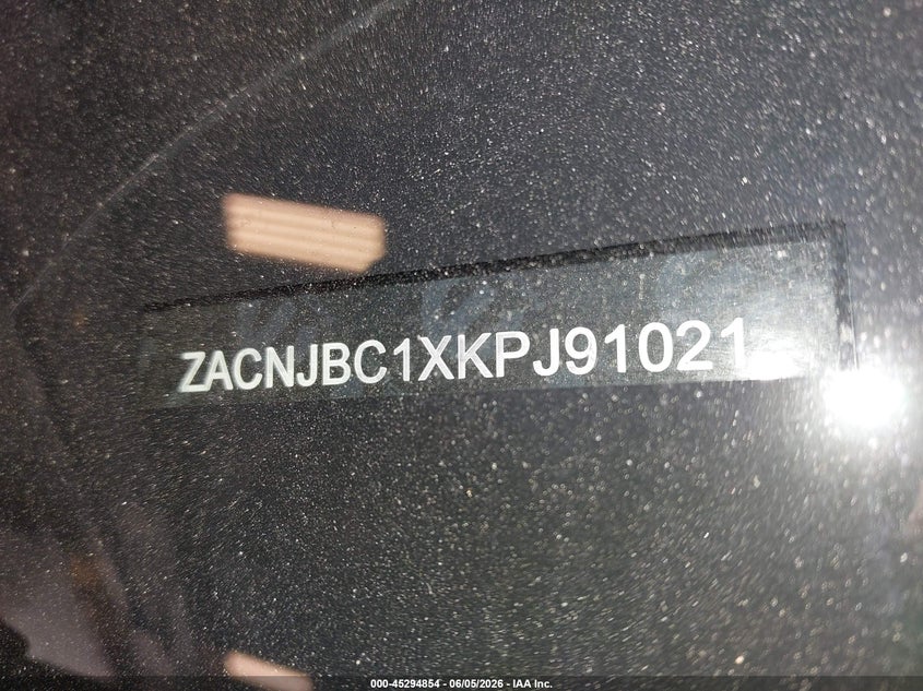 2019 Jeep Renegade VIN ZACNJBC1XKPJ91021 IAAI salvage auction — NORMAL WEAR, Clear (Michigan), sold $2,175 on 2026-07-14 (photo 9)
