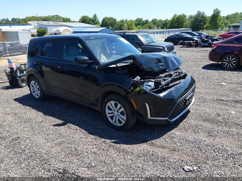 2023 Kia Soul VIN KNDJ23AU1P7876417 IAAI salvage auction — FRONT END, Salvage Title, sold $1,800 on 2026-07-28 (photo 1)