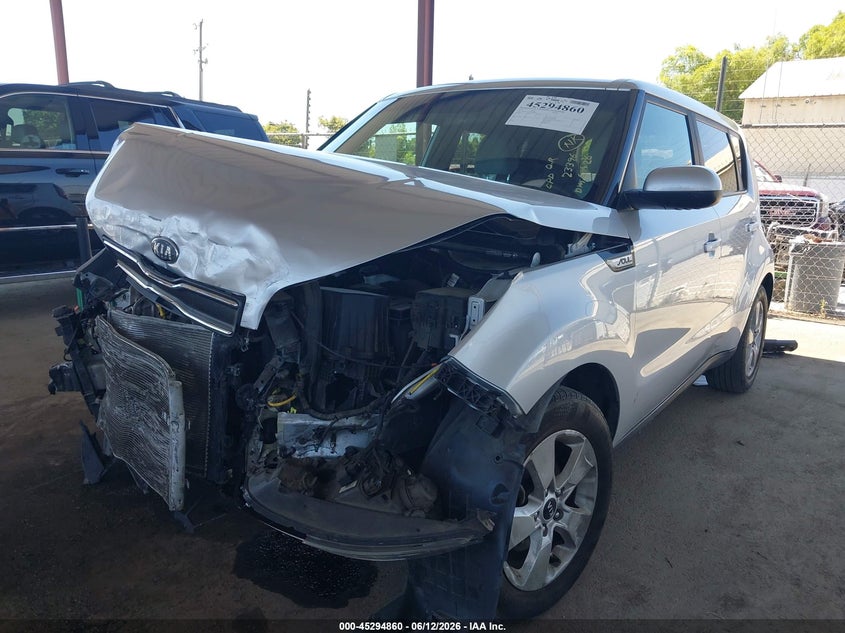 2018 Kia Soul VIN KNDJN2A25J7570845 IAAI salvage auction — FRONT END, Salvage (California), sold $1,125 on 2026-07-28 (photo 2)