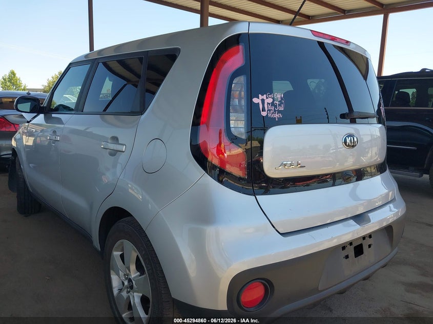 2018 Kia Soul VIN KNDJN2A25J7570845 IAAI salvage auction — FRONT END, Salvage (California), sold $1,125 on 2026-07-28 (photo 3)