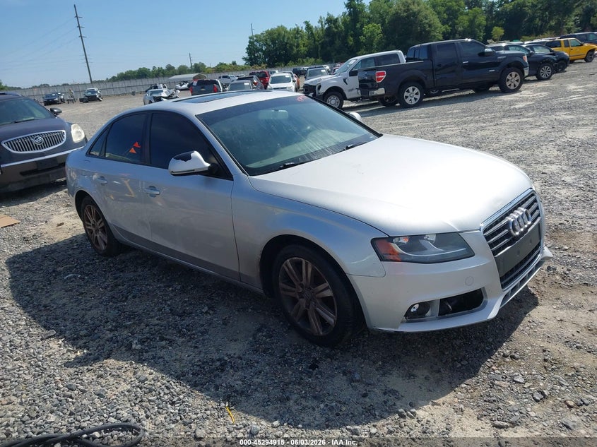 2009 Audi A4 VIN WAUJF78K49N060362 IAAI salvage auction — LEFT FRONT, Repossession Paperwork (Georgia), sold $350 on 2026-07-17 (photo 1)