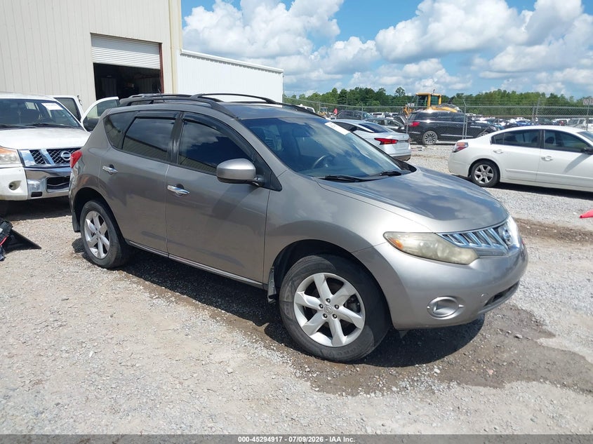 2009 Nissan Murano VIN JN8AZ18U99W020799 IAAI salvage auction — NORMAL WEAR, Clear (Georgia), sold $250 on 2026-07-31 (photo 1)