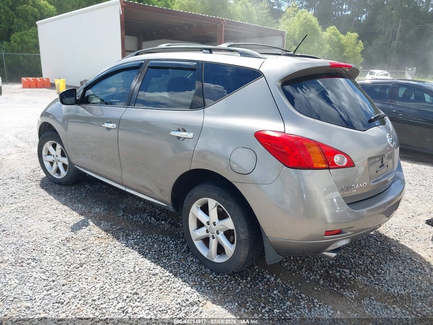 2009 Nissan Murano VIN JN8AZ18U99W020799 IAAI salvage auction — NORMAL WEAR, Clear (Georgia), sold $250 on 2026-07-31 (photo 3)
