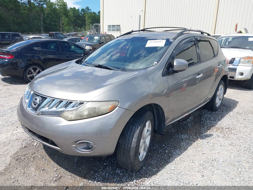 2009 Nissan Murano VIN JN8AZ18U99W020799 IAAI salvage auction — NORMAL WEAR, Clear (Georgia), sold $250 on 2026-07-31 (photo 6)
