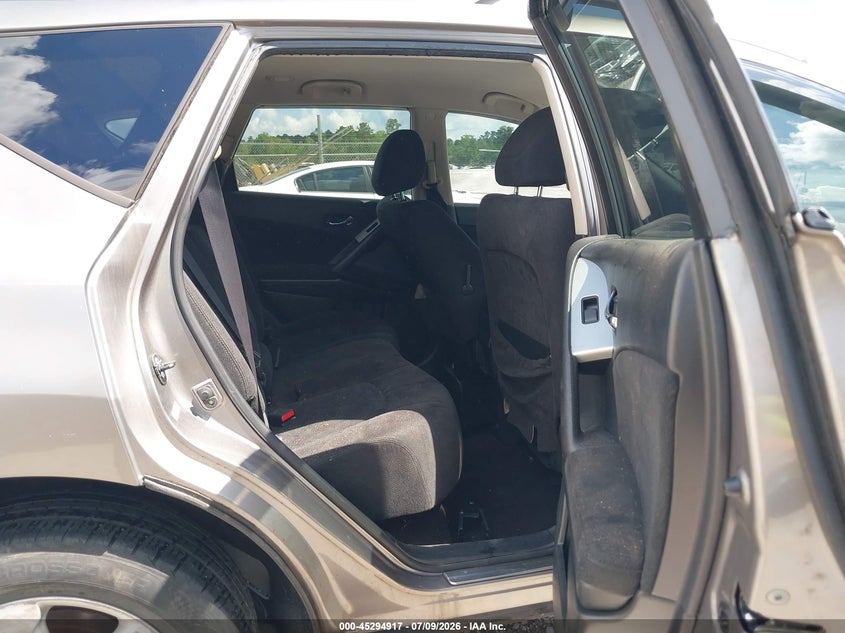2009 Nissan Murano VIN JN8AZ18U99W020799 IAAI salvage auction — NORMAL WEAR, Clear (Georgia), sold $250 on 2026-07-31 (photo 8)