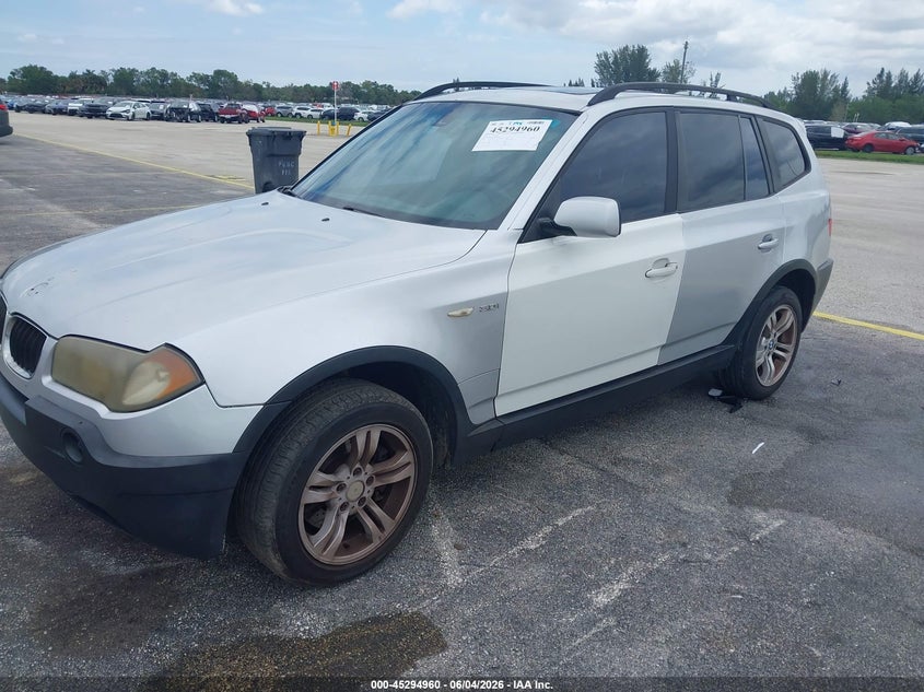 2004 BMW X3 VIN WBXPA93404WA61680 IAAI salvage auction — RIGHT REAR, Clear (Florida), sold $375 on 2026-07-09 (photo 2)