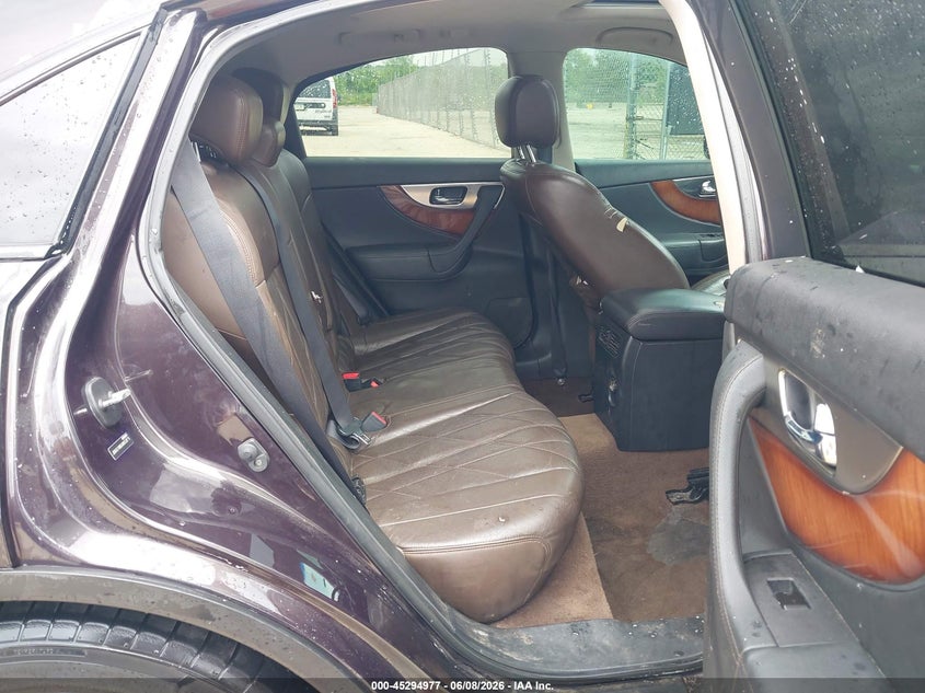 2010 Infiniti Fx35 VIN JN8AS1MW6AM853679 IAAI salvage auction — LEFT SIDE, Clear-Endorsement (Wisconsin), sold $1,550 on 2026-07-14 (photo 8)