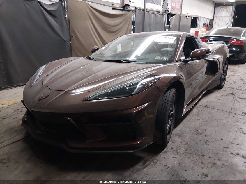 2023 Chevrolet Corvette VIN 1G1YB3D46P5108639 IAAI salvage auction — SIDE, Salvage Title, sold $31,500 on 2026-08-01 (photo 2)