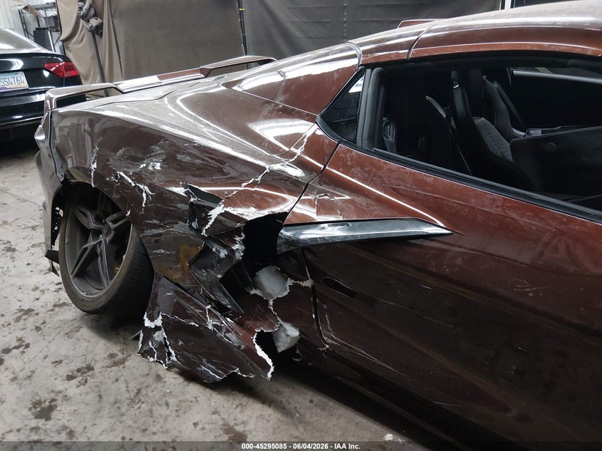 2023 Chevrolet Corvette VIN 1G1YB3D46P5108639 IAAI salvage auction — SIDE, Salvage Title, sold $31,500 on 2026-08-01 (photo 6)