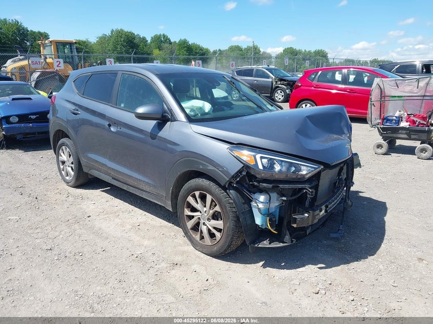 2021 Hyundai Tucson VIN KM8J23A48MU405003 IAAI salvage auction — FRONT END, Salvage Title, sold $2,500 on 2026-08-03 (photo 1)