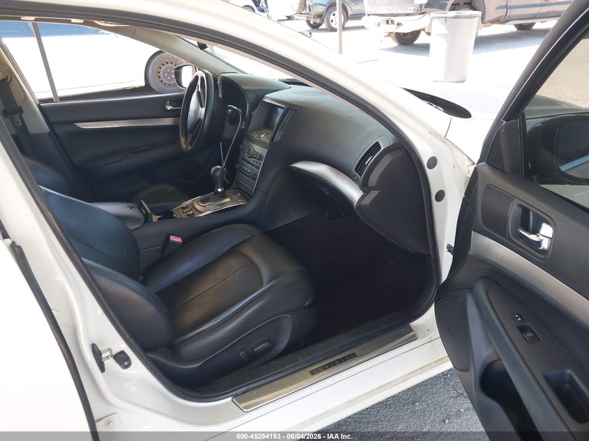 2012 Infiniti G VIN JN1CV6AR4CM973042 IAAI salvage auction — LEFT FRONT, Salvage Title, sold $650 on 2026-07-09 (photo 5)