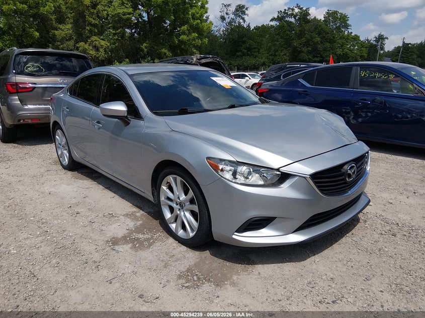 2017 Mazda 6 VIN JM1GL1V57H1116107 IAAI salvage auction — FRONT END, Salvage Title, sold $1,750 on 2026-07-28 (photo 1)