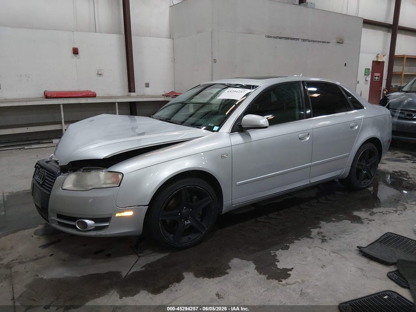 2006 Audi A4 VIN WAUDF78E36A105382 IAAI salvage auction — FRONT END, Salvage (Idaho), sold $75 on 2026-07-10 (photo 2)